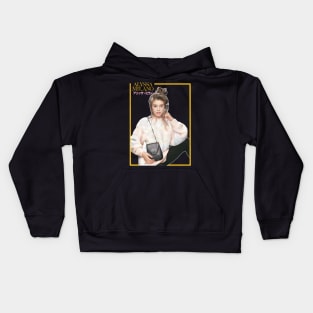 Alyssa Milano / 80s Styled Aesthetic Retro Design Kids Hoodie